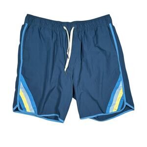Fair Harbor Swim Trunks Mens XL Blue Lined Beach Bathing Suit Beach Pool Shorts